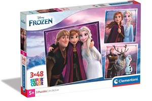 Obrazek Puzzle 3x48 Super Kolor Frozen
