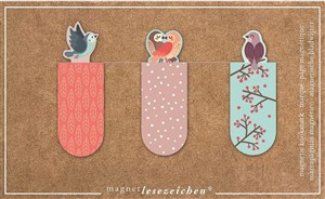 Picture of Zakładki magnetyczne Romantyczne Ptaki