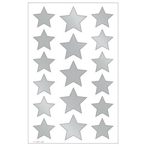 Obrazek Naklejki Gwiazdki srebrne