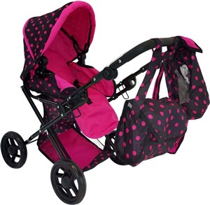 Picture of Wózek dla lalek głęboki z torbą