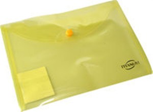 Obrazek Teczka kopertowa A5 żółty transparentny