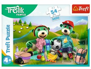 Obrazek Puzzle 54 mini Wesoły świat Treflików 4 TREFL