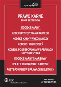 Obrazek Prawo karne Zbiór przepisów