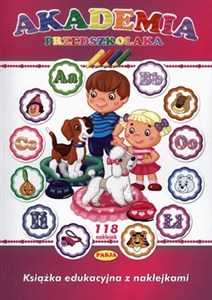 Obrazek Akademia przedszkolaka Książka edukacyjna z naklejkami