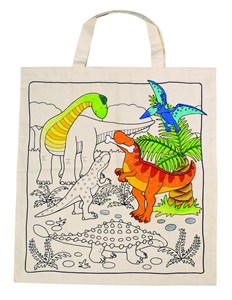 Obrazek Torba do kolorowania Dinozaury