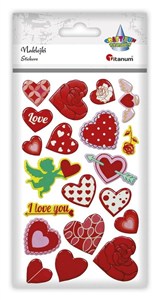 Picture of Naklejki wypukłe serca mix 20szt