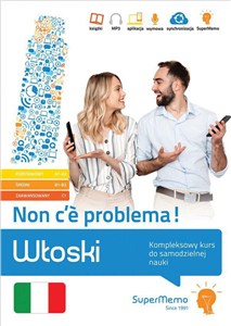 Obrazek Włoski Non c'è problema! poziom podst A1-A2 średni B1 Kompleksowy kurs do samodzielnej nauki