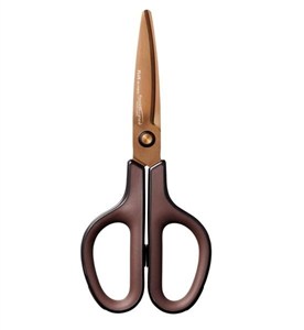 Obrazek Nożyczki Titanium brązowe PLUS