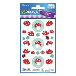 Picture of Naklejki papierowe - muchomorki