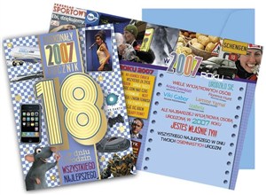 Obrazek Karnet Urodziny 18