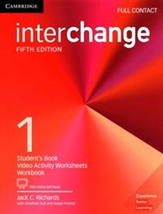 Obrazek Interchange 1 Full Contact Student's Book with Online Self-Study Video Activity Worksheets Workbook