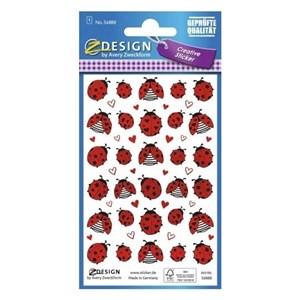 Obrazek Naklejki papierowe wytłaczane - Biedronki