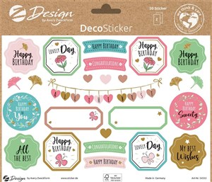 Obrazek Naklejki dekoracyjne - Happy birthday