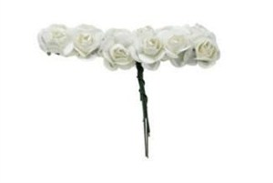 Picture of Różyczki papierowe białe