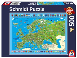Picture of Puzzle 500 PQ Odkrywanie Europy 108401