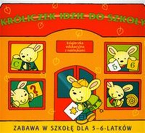 Obrazek Króliczek idzie do szkoły Zabawa w szkołę dla 5-6-latków