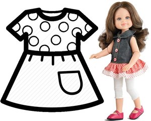 Obrazek Ubranko dla lalek 32cm