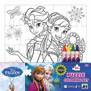 Obrazek Kraina Lodu puzzle do kolorowania 06471