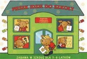 Obrazek Piesek idzie do szkoły Zabawa w szkołę dla 5 - 6 latków