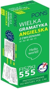 Obrazek Fiszki 555 Wielka gramatyka angielska poziom A1/C1 wydanie 2