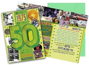 Obrazek Karnet Urodziny 50