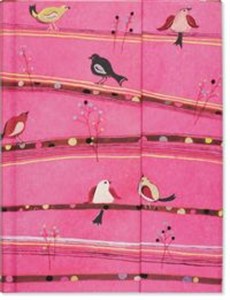 Obrazek Notatnik zamykany Różowe Ptaki