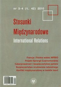 Obrazek Stosunki Międzynarodowe 3-4/2010 International Relations