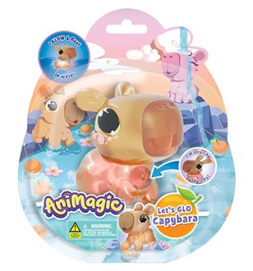 Obrazek Capybara Let's Glo Animagic Kapibara  brązowa