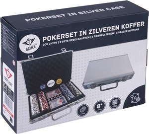 Obrazek Zestaw do pokera 200szt dice chips