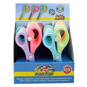 Obrazek Nożyczki z odbojnikiem 13,5cm (12szt)