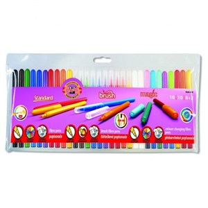Picture of Flamastry zmywalne, pędzelkowe i Magic 3x10 sztuk