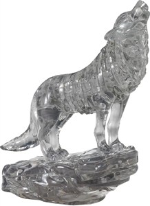 Obrazek Crystal Puzzle - Wilk (czarny)