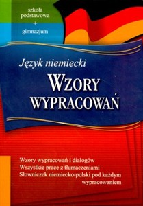Obrazek Wzory wypracowań Język niemiecki Szkoła podstawowa gimnazjum
