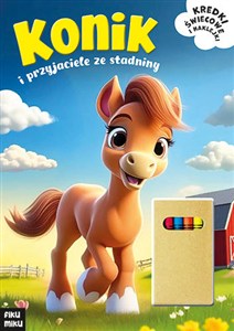 Obrazek Konik i przyjaciele ze stadniny Kredki świecowe i naklejki