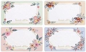 Obrazek Etykieta samoprzylepna kwiatowe 250szt