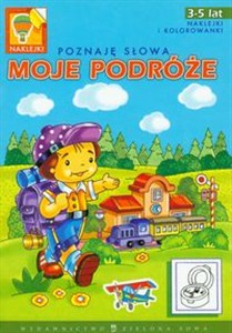 Obrazek Poznaję słowa Moje podróże 3-5 lat. Naklejki i kolorowanki