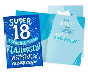 Obrazek Karnet Gigant Urodziny 18