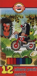 Obrazek Kredki szkolne 12 kolorów Krecik