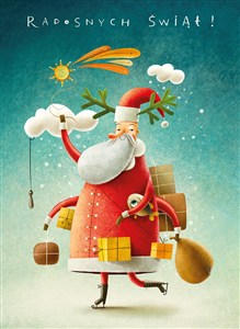 Obrazek Karnet Radoasnych świąt Mikołaj