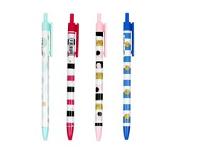 Picture of Długopis żelowy Dots&Strips niebieski (24szt) M&G