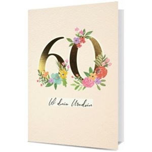 Picture of Karnet B6 Urodziny 60