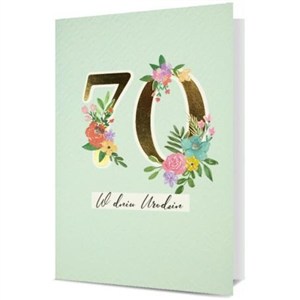 Picture of Karnet B6 Urodziny 70