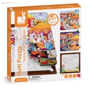 Picture of Puzzle z kolorowanką Wesołe miasteczko