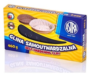 Obrazek Glina samoutwardzalna grafitowa 460g ASTRA