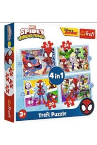 Obrazek Puzzle 4w1 Ekipa Spidey"a