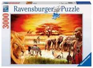 Obrazek Puzzle Sawanna Masajów 3000