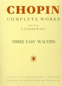Picture of Chopin Complete Works Three easy waltzes
