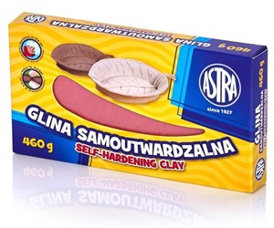 Obrazek Glina samoutwardzalna różowa 460g ASTRA