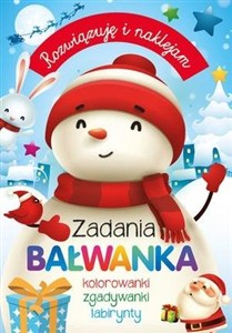 Obrazek Rozwiązuję i naklejam Zadania Bałwanka