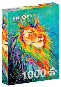 Obrazek Puzzle 1000 Kolorowy lew